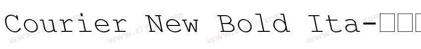Courier New Bold Ita字体转换